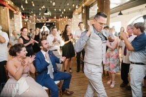Industrial, modern wedding at Liberty Warehouse in Red Hook, Brooklyn. By Kelly Kollar Photography.