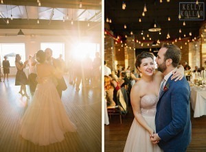 Industrial, modern wedding at Liberty Warehouse in Red Hook, Brooklyn. By Kelly Kollar Photography.