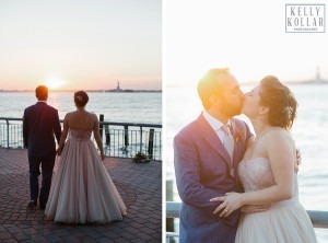Industrial, modern wedding at Liberty Warehouse in Red Hook, Brooklyn. By Kelly Kollar Photography.