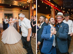 Industrial, modern wedding at Liberty Warehouse in Red Hook, Brooklyn. By Kelly Kollar Photography.