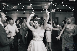Industrial, modern wedding at Liberty Warehouse in Red Hook, Brooklyn. By Kelly Kollar Photography.