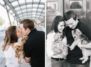 Engagement in Washington DC, including Cleveland Park, Kennedy Center, FDR Memorial, Washington Monument, Jefferson Monument. Photos by Kelly Kollar Photography.