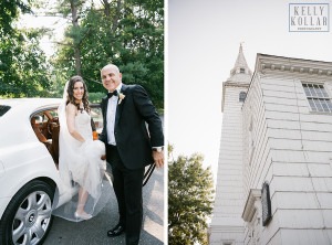 Wedding at The Old First Church and Huntington Crescent Club in Long Island, New York. By Kelly Kollar Photography.