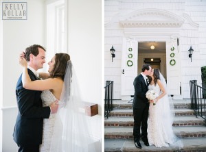 Wedding at The Old First Church and Huntington Crescent Club in Long Island, New York. By Kelly Kollar Photography.