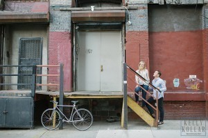 Engagement session in Brooklyn Bridge Park. Photos by Kelly Kollar Photography.