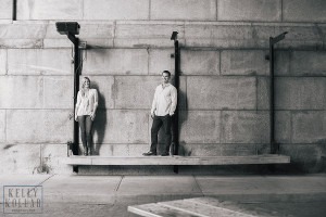 Engagement session in Brooklyn Bridge Park. Photos by Kelly Kollar Photography.