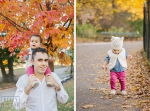 Fall, autumn family session in Central Park and the Conservatory Garden. Photos by Kelly Kollar Photography.