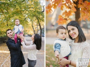 Fall, autumn family session in Central Park and the Conservatory Garden. Photos by Kelly Kollar Photography.