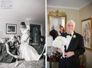 Wedding at Church of Christ the King and Morris County Golf Club in New Jersey. Photos by Kelly Kollar Photography.