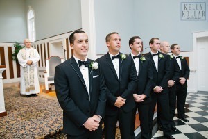 Wedding at Church of Christ the King and Morris County Golf Club in New Jersey. Photos by Kelly Kollar Photography.