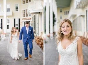 Beach wedding at Congress Hall in Cape May, New Jersey. Photos by Kelly Kollar Photography.