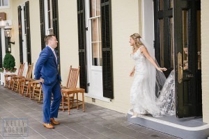 Beach wedding at Congress Hall in Cape May, New Jersey. Photos by Kelly Kollar Photography.