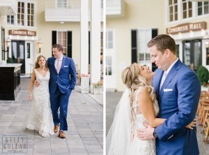 Beach wedding at Congress Hall in Cape May, New Jersey. Photos by Kelly Kollar Photography.