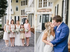 Beach wedding at Congress Hall in Cape May, New Jersey. Photos by Kelly Kollar Photography.