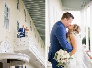 Beach wedding at Congress Hall in Cape May, New Jersey. Photos by Kelly Kollar Photography.
