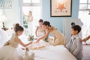 Beach wedding at Congress Hall in Cape May, New Jersey. Photos by Kelly Kollar Photography.