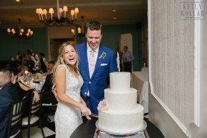 Beach wedding at Congress Hall in Cape May, New Jersey. Photos by Kelly Kollar Photography.