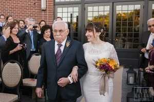 Fall, autumn wedding at Diamond Mills Hotel in Saugerties, New York. Photos by Kelly Kollar Photography.