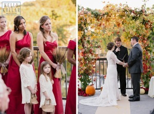 Fall, autumn wedding at Diamond Mills Hotel in Saugerties, New York. Photos by Kelly Kollar Photography.