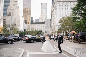 Wedding at St. Barts Episcopal Church, photos in Central Park, celebration at the University Club. Photos by Kelly Kollar Photography.