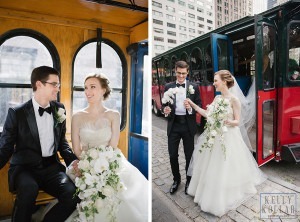 Wedding at St. Barts Episcopal Church, photos in Central Park, celebration at the University Club. Photos by Kelly Kollar Photography.