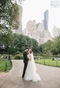 Wedding at St. Barts Episcopal Church, photos in Central Park, celebration at the University Club. Photos by Kelly Kollar Photography.