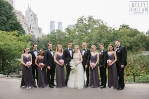 Wedding at St. Barts Episcopal Church, photos in Central Park, celebration at the University Club. Photos by Kelly Kollar Photography.