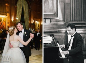 Wedding at St. Barts Episcopal Church, photos in Central Park, celebration at the University Club. Photos by Kelly Kollar Photography.