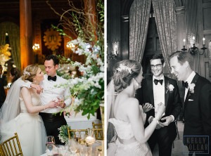 Wedding at St. Barts Episcopal Church, photos in Central Park, celebration at the University Club. Photos by Kelly Kollar Photography.