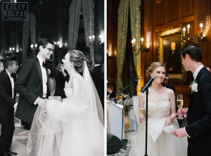 Wedding at St. Barts Episcopal Church, photos in Central Park, celebration at the University Club. Photos by Kelly Kollar Photography.
