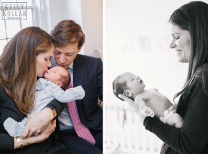 Manhattan family session with a newborn and toddler. Photos by Kelly Kollar Photography.