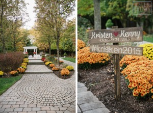 Fall wedding at the Tides Estate in North Haledon, New Jersey. By Kelly Kollar Photography.