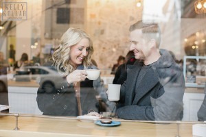 Engagement session in Brooklyn Bridge Park. Photos by Kelly Kollar Photography.