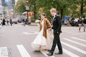 Fall, autumn wedding at St. Ignatius Loyola and New York Athletic Club. Photos by Kelly Kollar Photography.