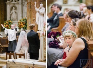 Fall, autumn wedding at St. Ignatius Loyola and New York Athletic Club. Photos by Kelly Kollar Photography.