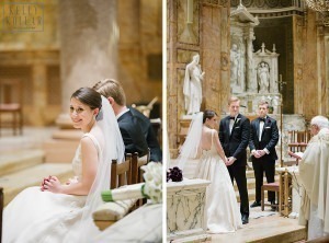 Fall, autumn wedding at St. Ignatius Loyola and New York Athletic Club. Photos by Kelly Kollar Photography.