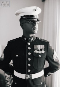 Filipino and Trinidadian Marine Corps wedding at the Carriage House in Galloway, New Jersey. Photos by Kelly Kollar Photography.