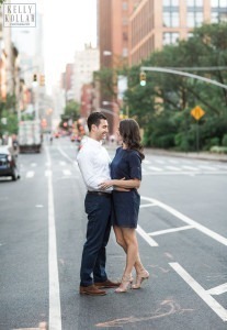 Engagement session in Tribeca. Photos by Kelly Kollar Photography.