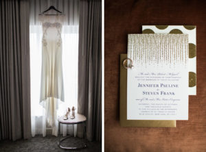 Rainy wedding at Church of St Francis Xavier in Manhattan, portraits in Washington Square Park and reception at Liberty House in Jersey City. Photos by Kelly Kollar Photography.