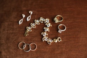 Rainy wedding at Church of St Francis Xavier in Manhattan, portraits in Washington Square Park and reception at Liberty House in Jersey City. Photos by Kelly Kollar Photography.