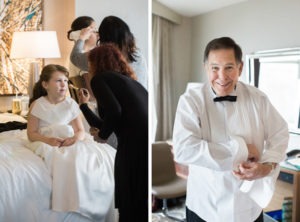 Rainy wedding at Church of St Francis Xavier in Manhattan, portraits in Washington Square Park and reception at Liberty House in Jersey City. Photos by Kelly Kollar Photography.