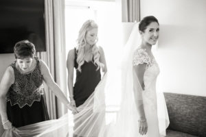 Rainy wedding at Church of St Francis Xavier in Manhattan, portraits in Washington Square Park and reception at Liberty House in Jersey City. Photos by Kelly Kollar Photography.