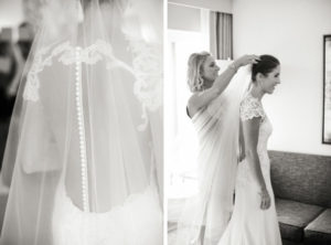 Rainy wedding at Church of St Francis Xavier in Manhattan, portraits in Washington Square Park and reception at Liberty House in Jersey City. Photos by Kelly Kollar Photography.