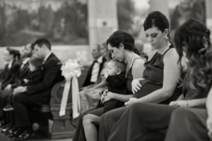 Rainy wedding at Church of St Francis Xavier in Manhattan, portraits in Washington Square Park and reception at Liberty House in Jersey City. Photos by Kelly Kollar Photography.