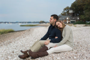 Engagement session at Tod's Point in Greenwich, Connecticut.