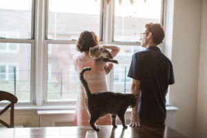 Audrey and Peter's baby bump photos in Brooklyn. Photos by Kelly Kollar Photography.
