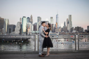 Anniversary session in Brooklyn at the Brooklyn Bridge.