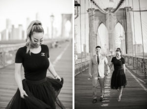 Anniversary session in Brooklyn at the Brooklyn Bridge.