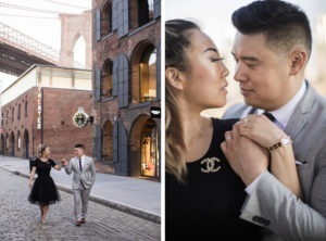 Anniversary session in Brooklyn at the Brooklyn Bridge.