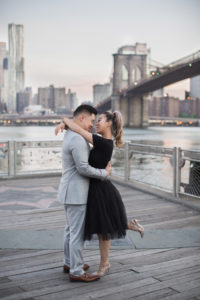 Anniversary session in Brooklyn at the Brooklyn Bridge.